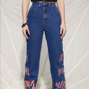 Flame jeans